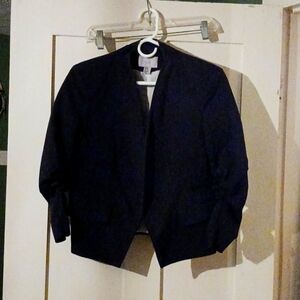 Black, short, 3/4 sleeve blazer